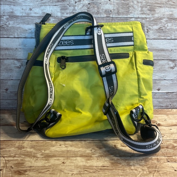 Bzees Electric Lime Yellow and Gray Bag main image 11